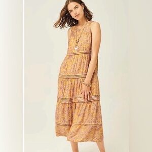 J Jill Linen Tiered Dress